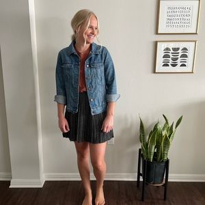 Madewell silk mini skirt